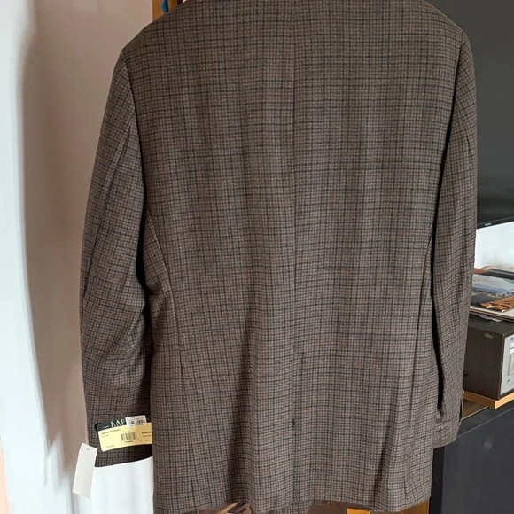 Ralph Lauren Men's Checkered Brown Blazer